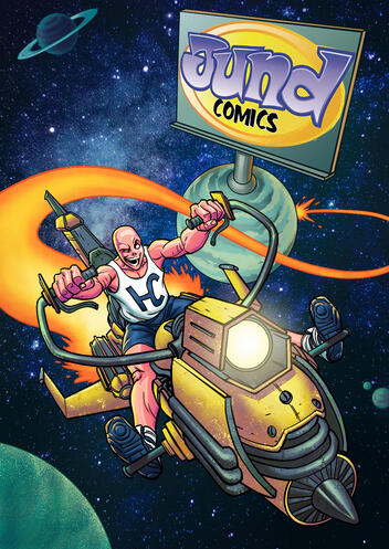 Poster for the Jund Comics edition of 2025, local comics convention